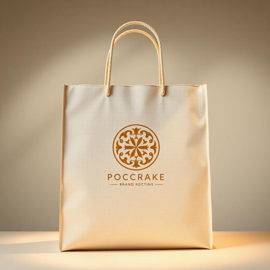 Custom branded bag mockup